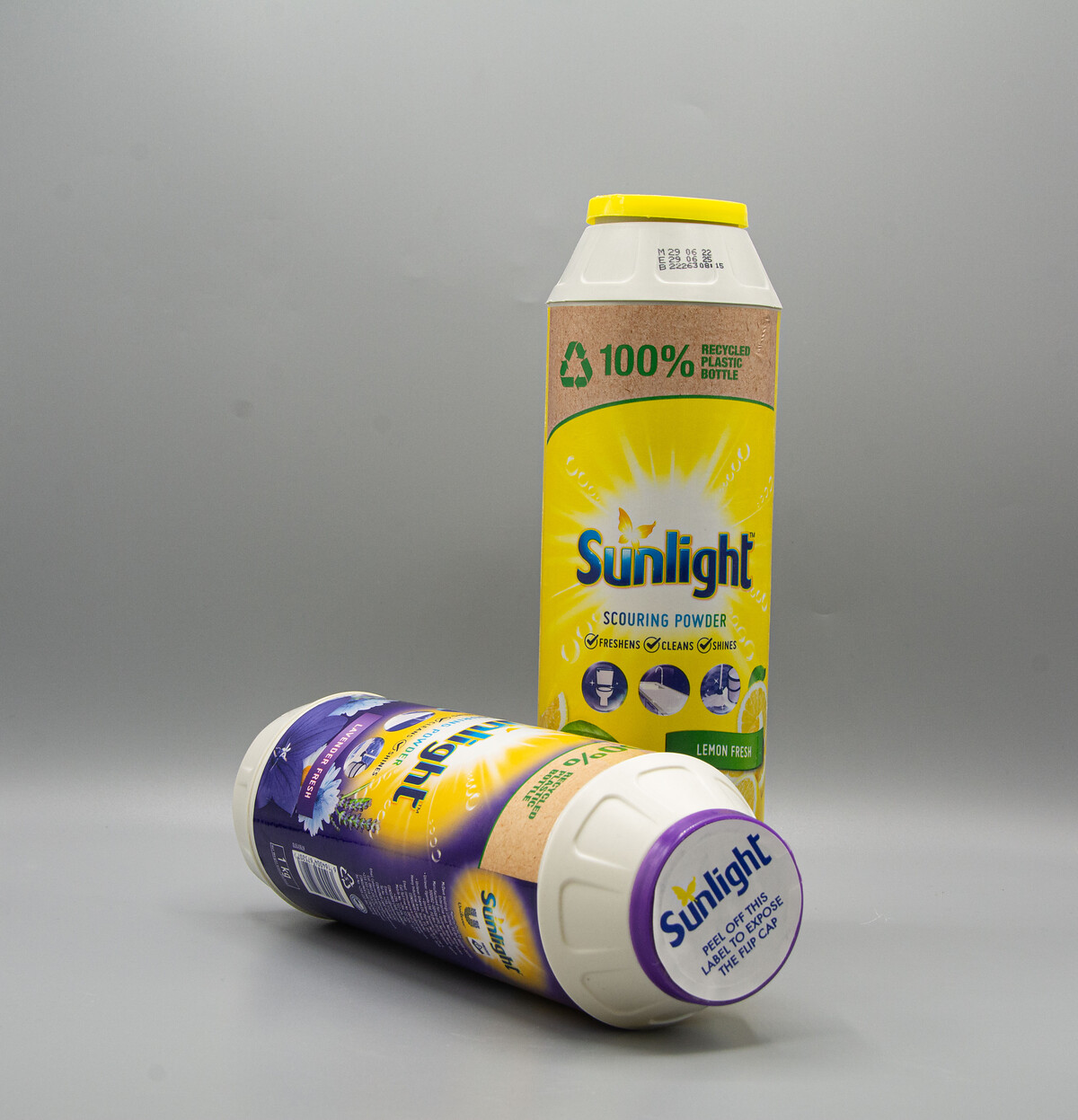 Recycling packaging for scouring powder